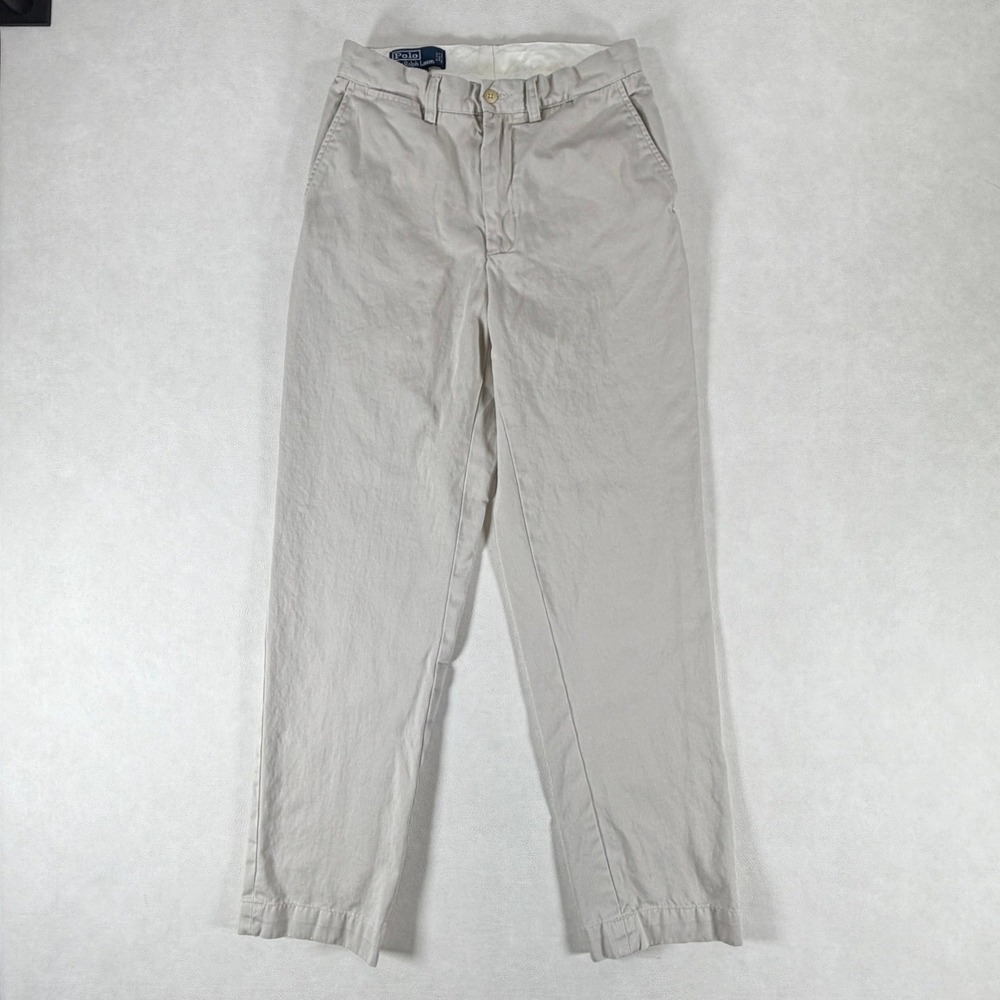 Polo Ralph Lauren Prospect Pant Mens 27x32 Tan Khaki Cotton Chino Straight Leg